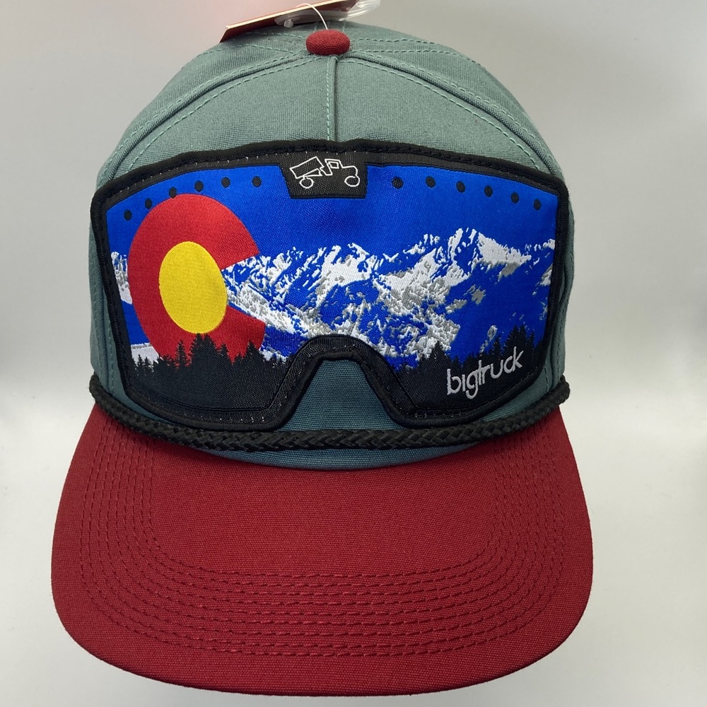 Colorado Graphic Trucker Hat - Red Brim, Gray Crown